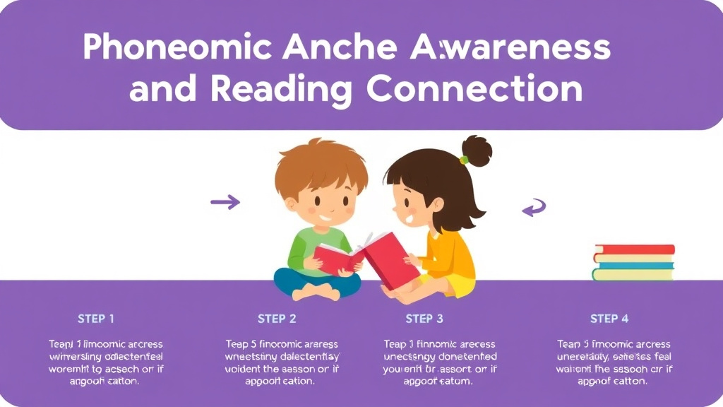 Visual guide for practical steps in phonemic awareness and reading connection