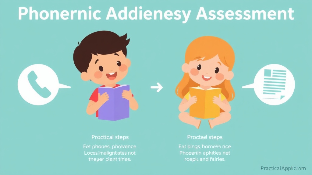 Visual guide for practical steps in phonemic awareness assessment
