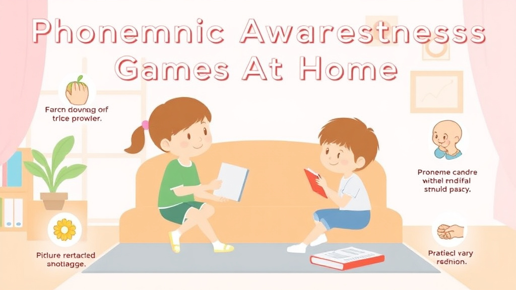 Visual guide for practical steps in phonemic awareness games at home