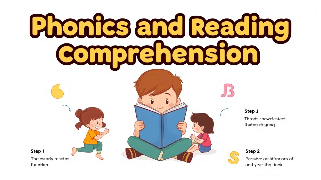 Visual guide for practical steps in phonics and reading comprehension link
