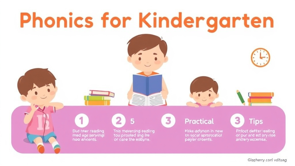 Visual guide for practical steps in phonics for kindergarten