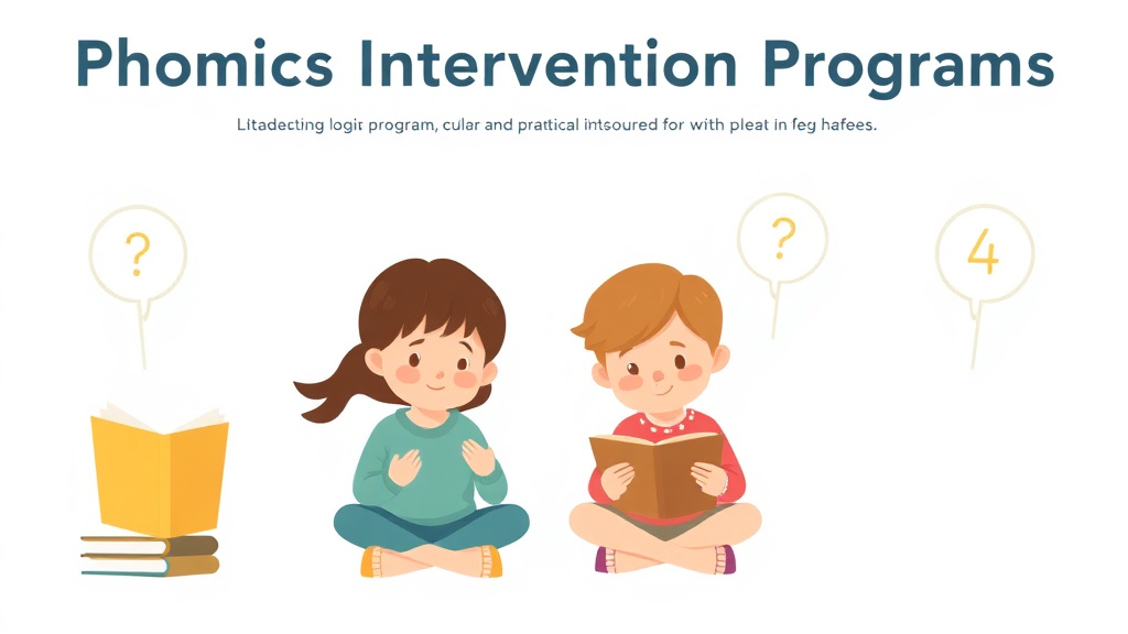 Visual guide for practical steps in phonics intervention programs