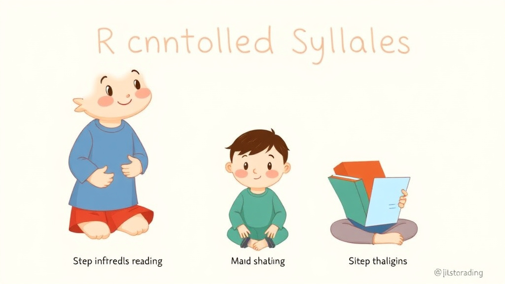 Visual guide for practical steps in r controlled syllables