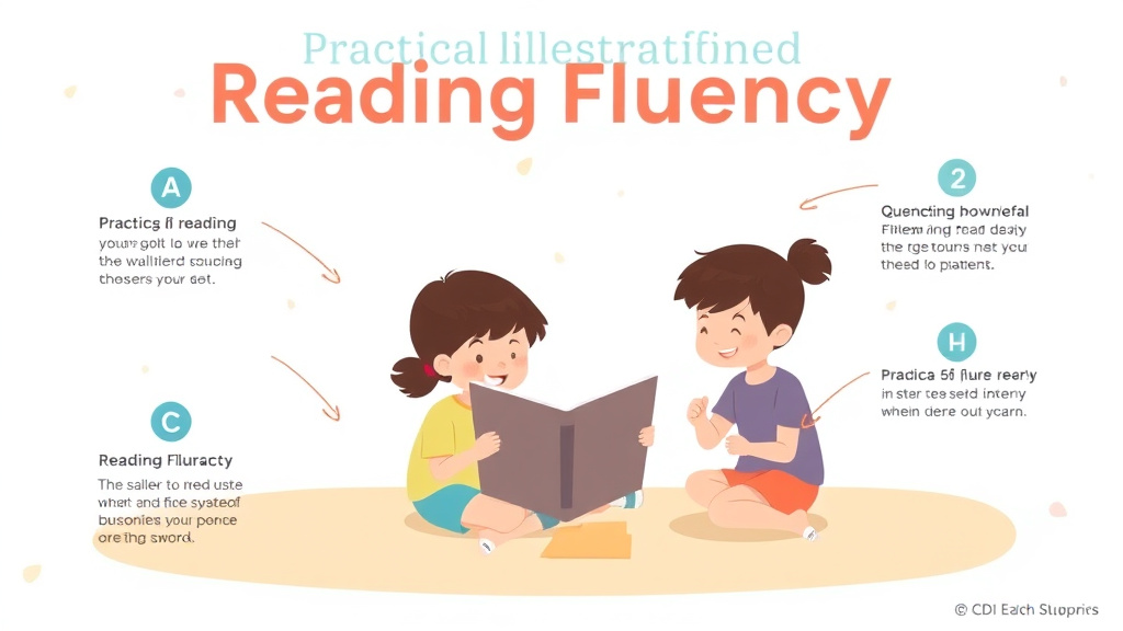 Visual guide for practical steps in reading fluency defined