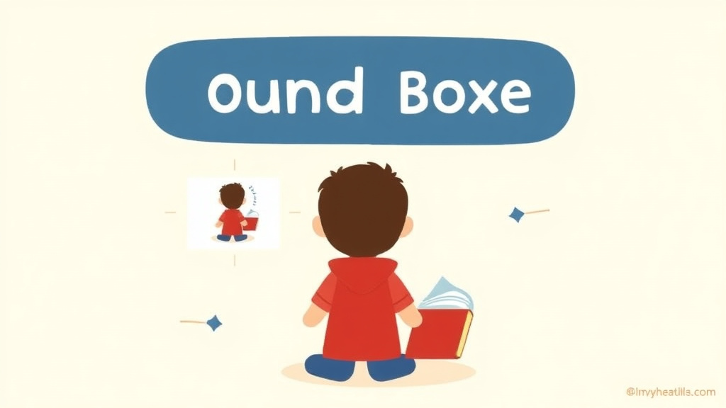 Visual guide for practical steps in sound boxes elkonin boxes
