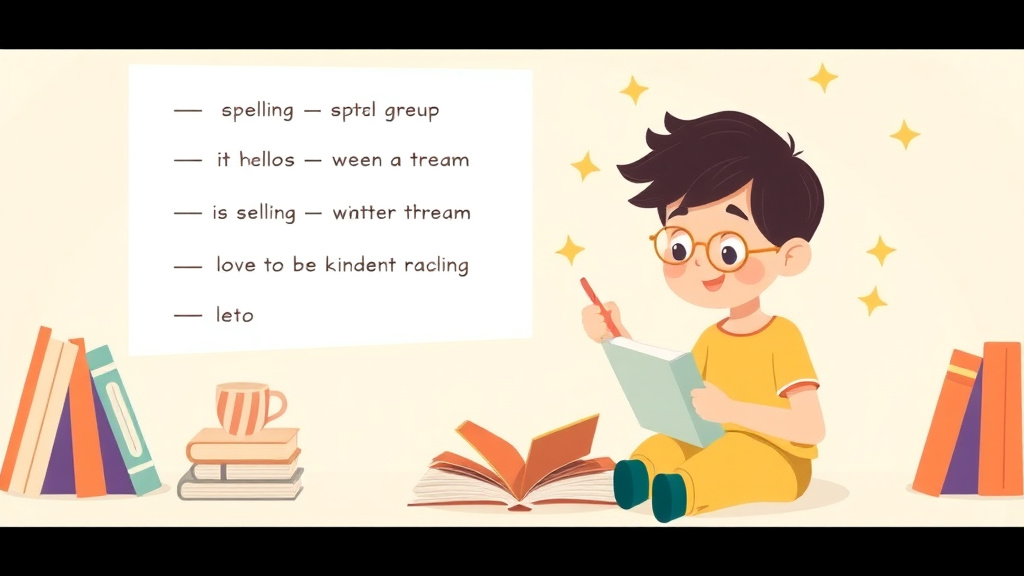 Illustration showing key concepts related to spelling rules for dyslexic learners