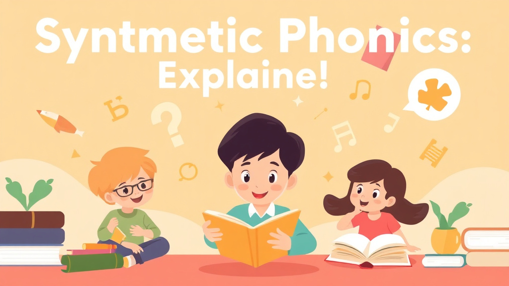 Illustration showing key concepts related to synthetic phonics explained