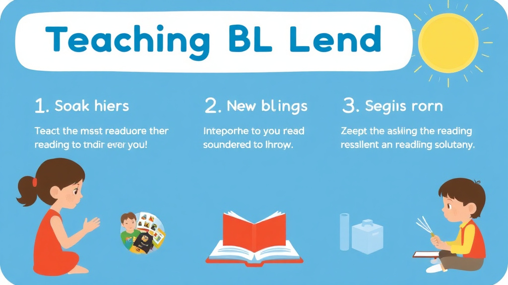 Visual guide for practical steps in teaching bl blend