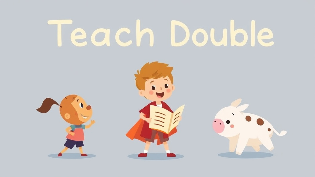 Illustration showing key concepts related to teaching double consonants