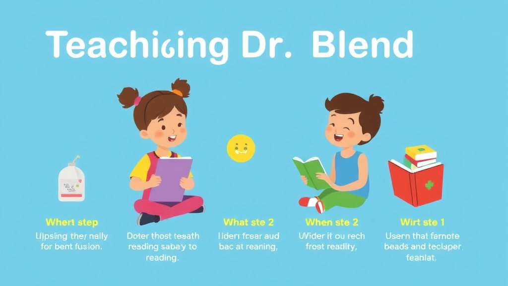 Visual guide for practical steps in teaching dr blend