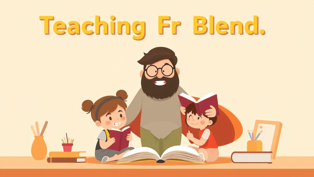 Illustration showing key concepts related to teaching fr blend