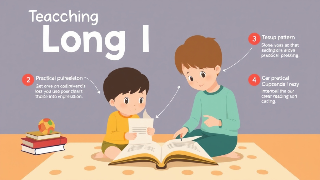 Visual guide for practical steps in teaching long i patterns