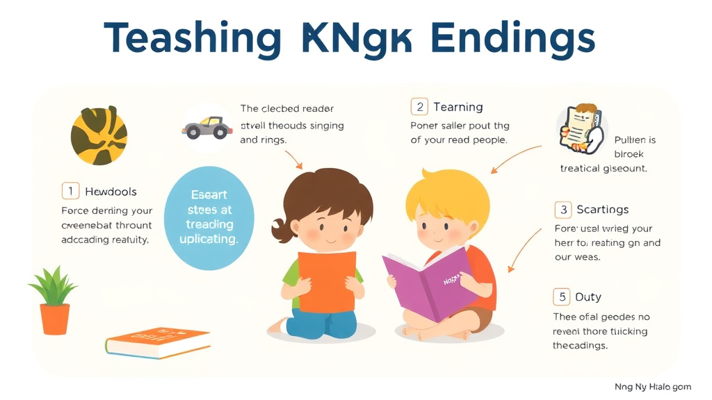 Visual guide for practical steps in teaching ng nk endings