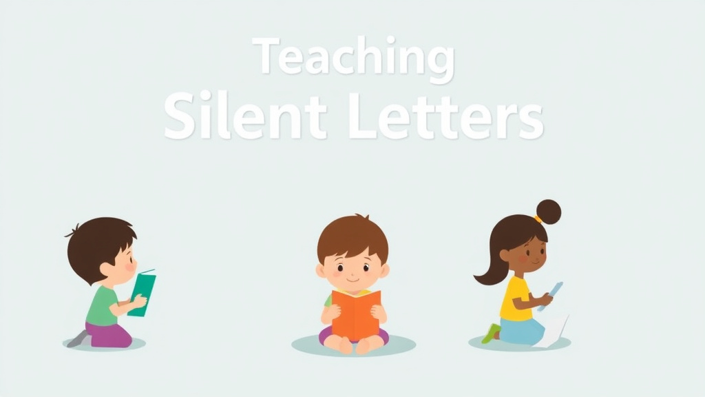 Visual guide for practical steps in teaching silent letters
