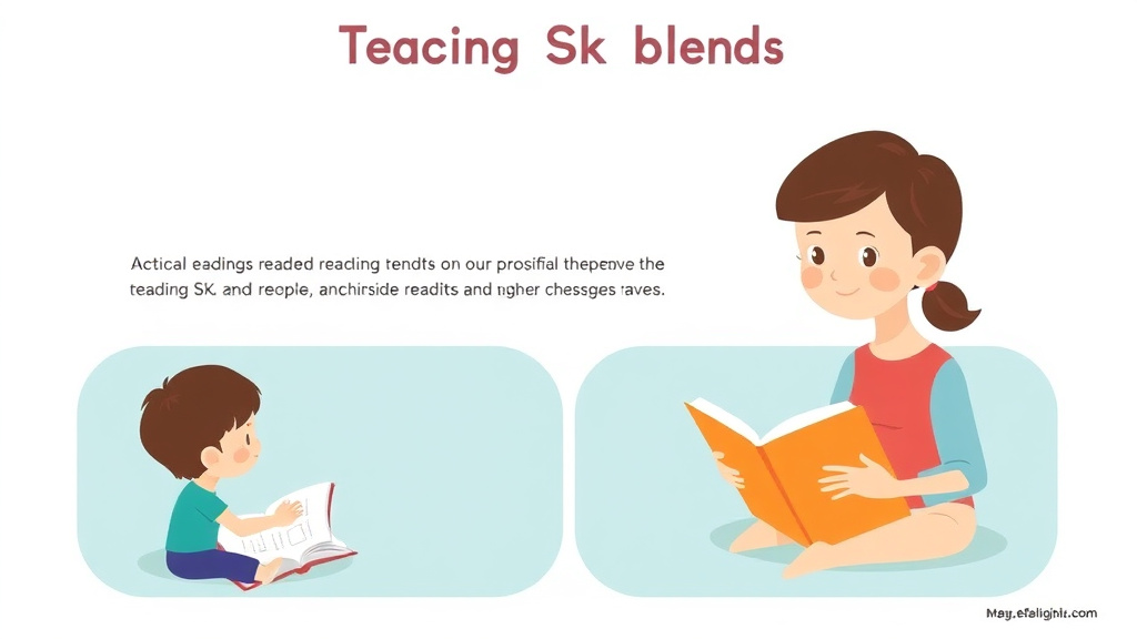Visual guide for practical steps in teaching sk blend