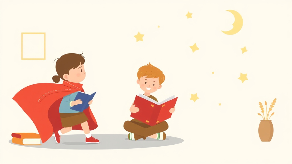 Illustration showing key concepts related to teaching sw blend