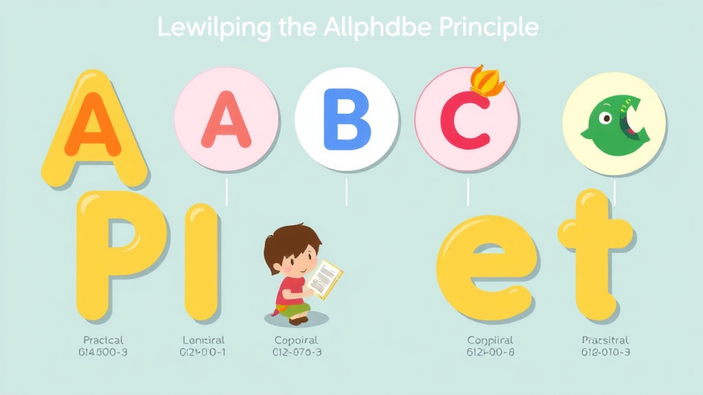 Visual guide for practical steps in teaching the alphabet principle