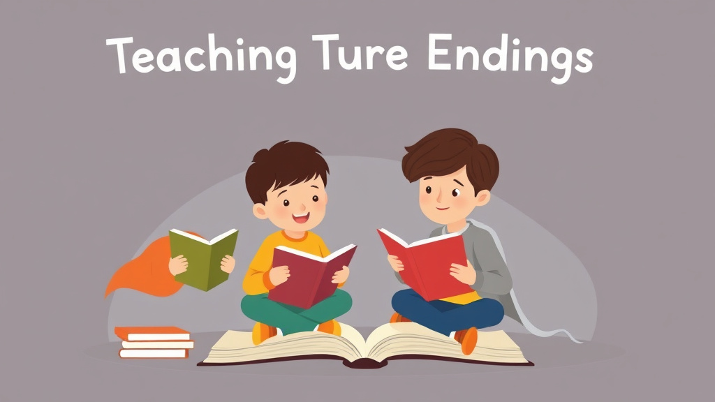Illustration showing key concepts related to teaching ture sure endings