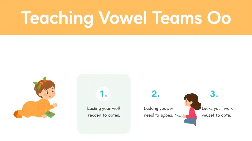 Visual guide for practical steps in teaching vowel teams oo