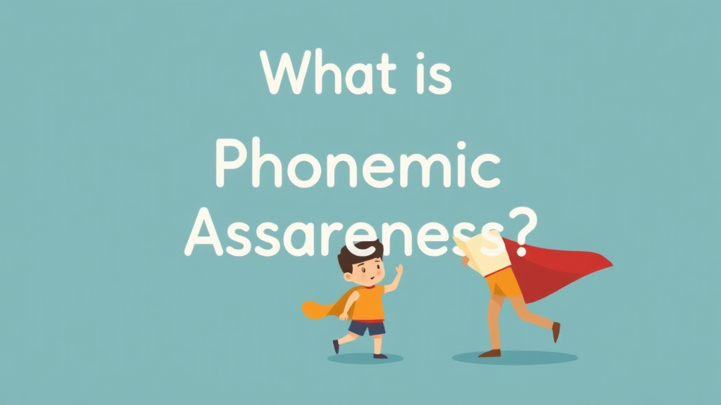 Illustration showing key concepts related to what is phonemic awareness