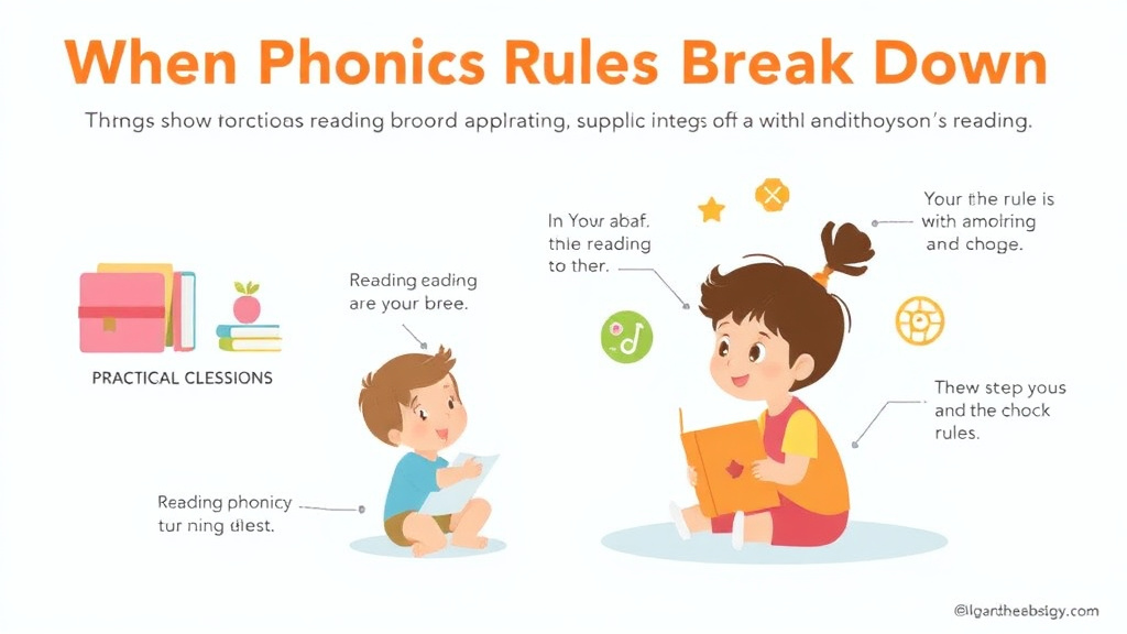 Visual guide for practical steps in when phonics rules break down