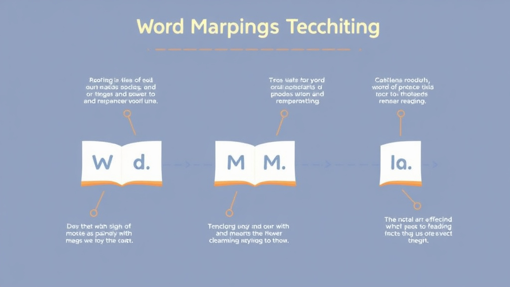 Visual guide for practical steps in word mapping technique