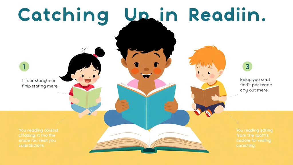 Visual guide for practical steps in catching up in reading