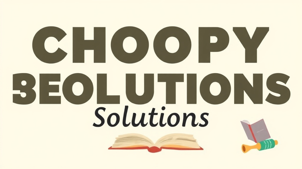 Illustration showing key concepts related to choppy reading solutions