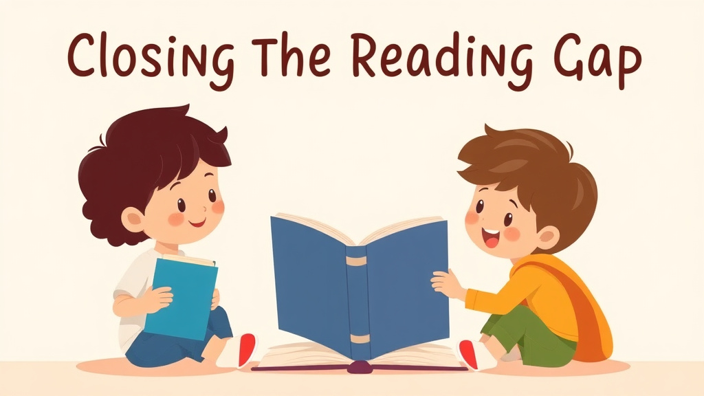 Illustration showing key concepts related to closing the reading gap