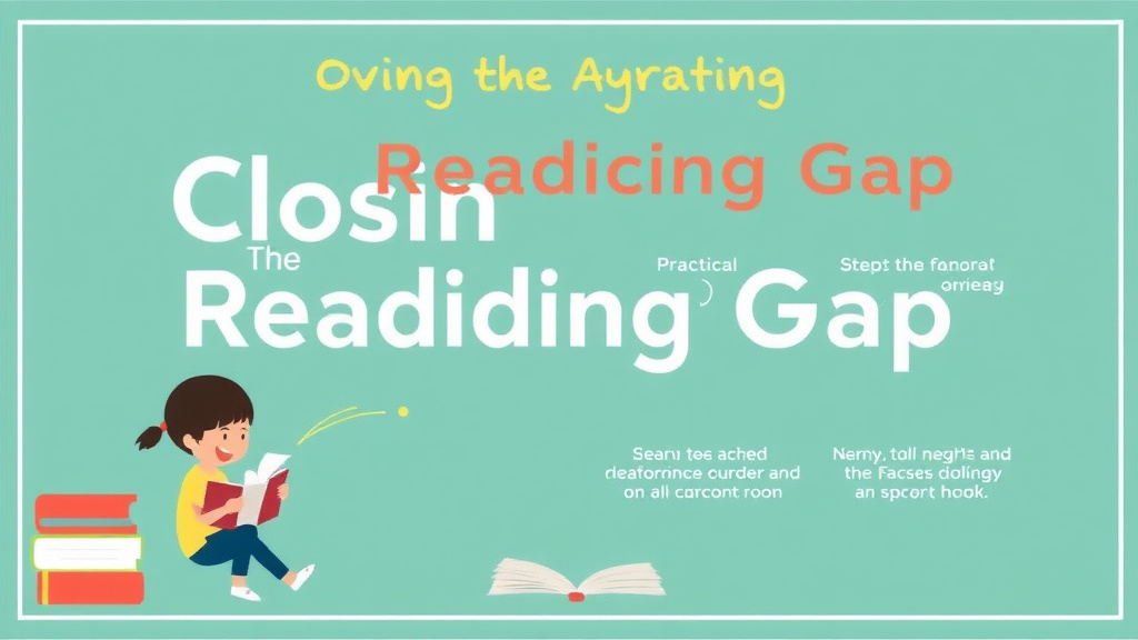 Visual guide for practical steps in closing the reading gap