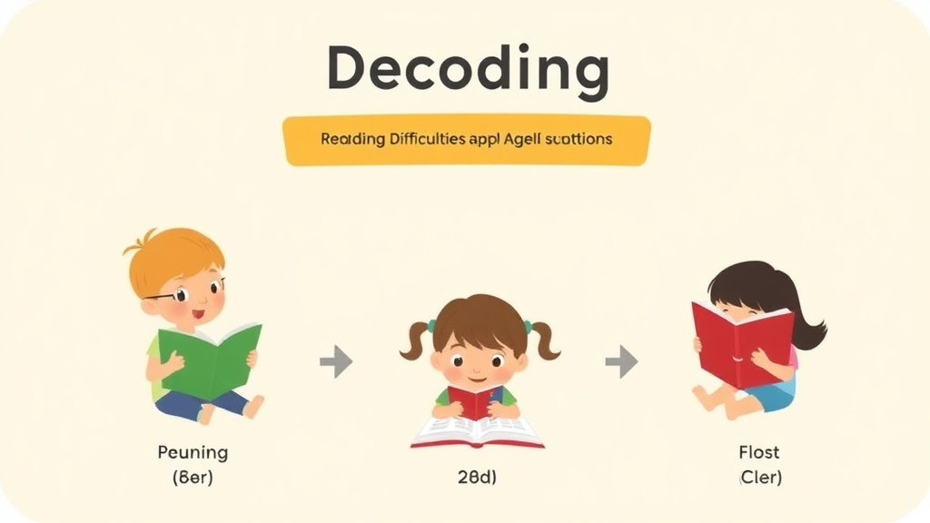 Visual guide for practical steps in decoding difficulties by age