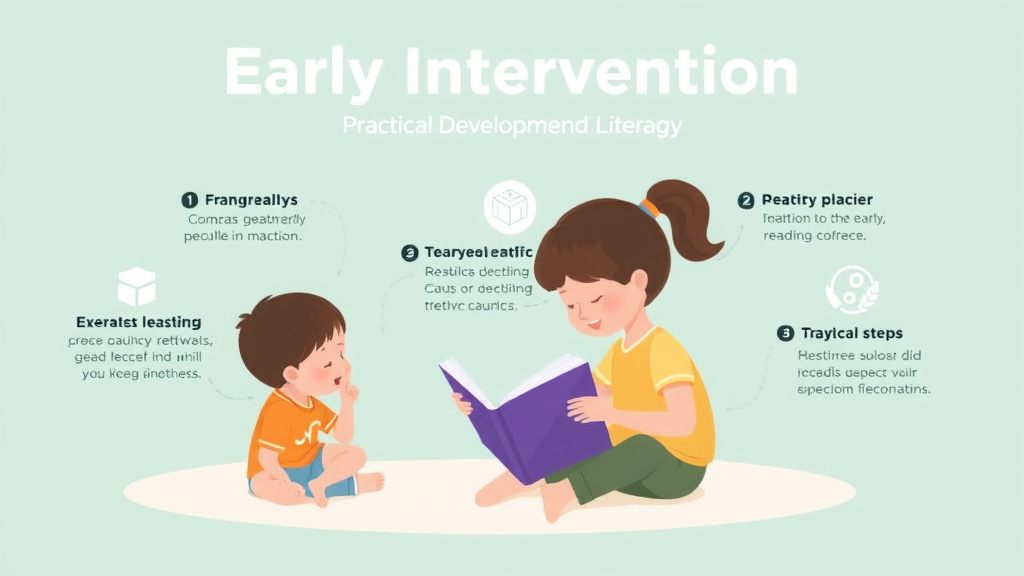 Visual guide for practical steps in early intervention importance