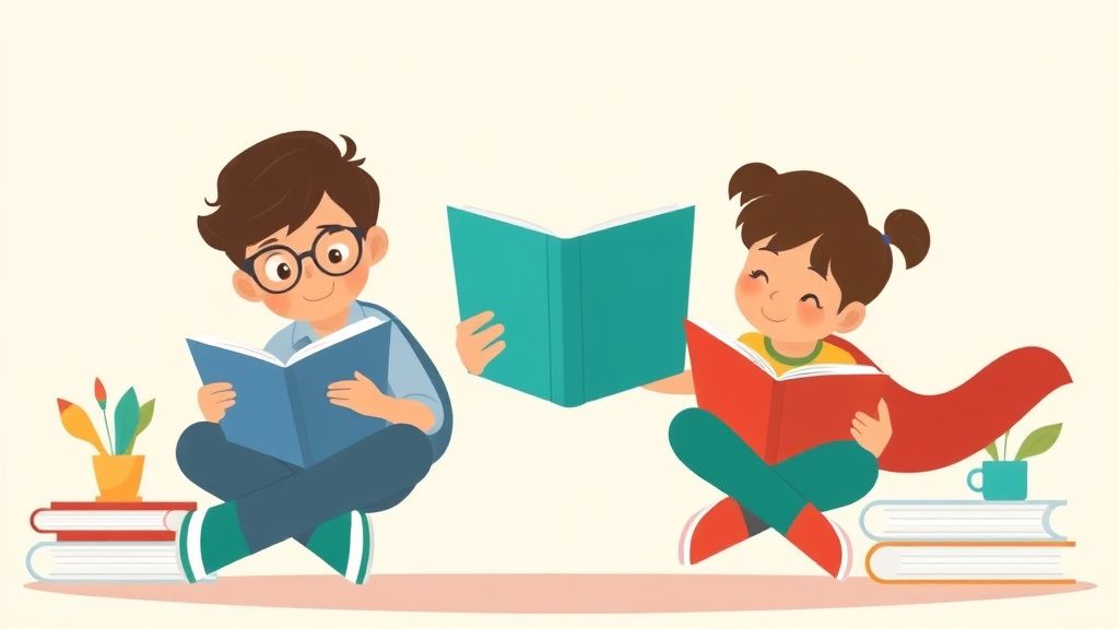 Illustration showing key concepts related to fourth grade reading slump