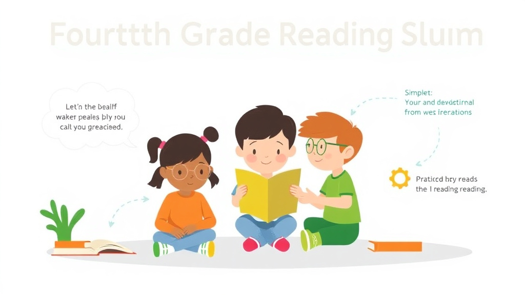 Visual guide for practical steps in fourth grade reading slump