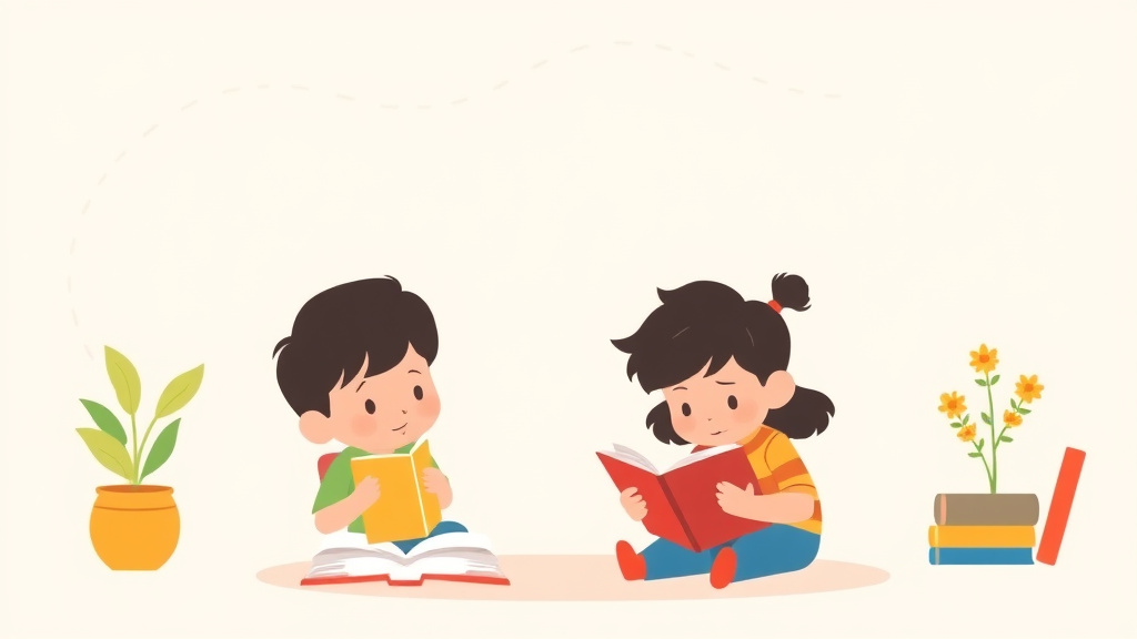 Illustration showing key concepts related to reading endurance problems