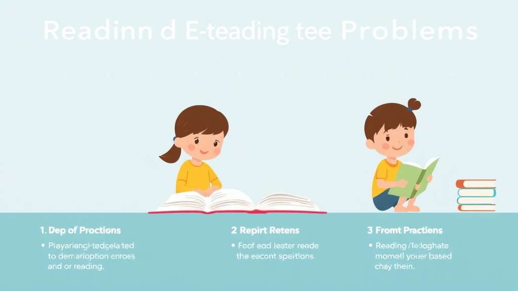 Visual guide for practical steps in reading endurance problems