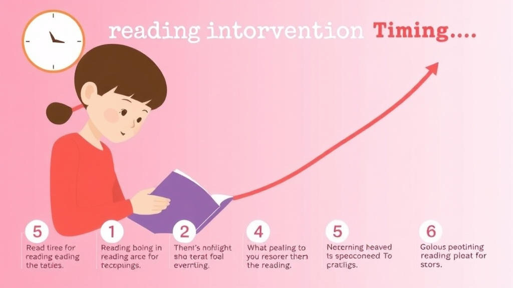 Visual guide for practical steps in reading intervention timing