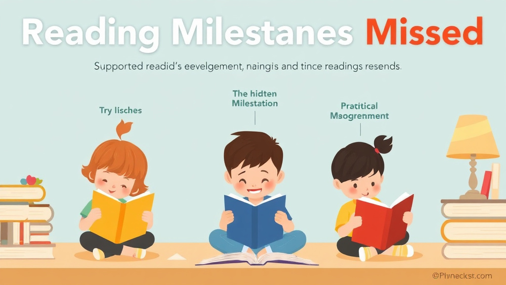 Visual guide for practical steps in reading milestones missed