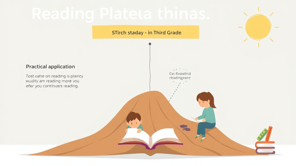 Visual guide for practical steps in reading plateau in third grade