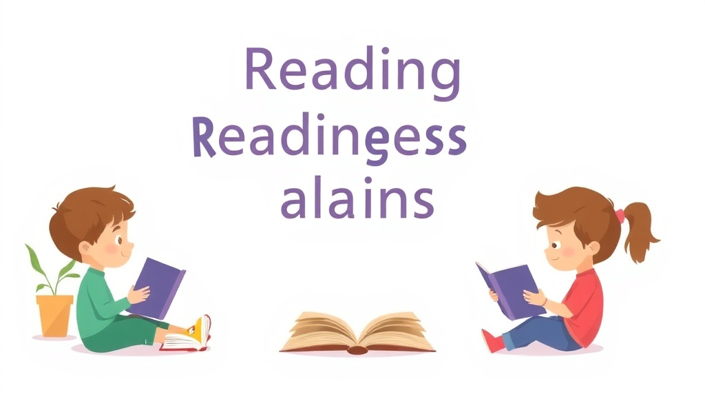 Illustration showing key concepts related to reading readiness delays
