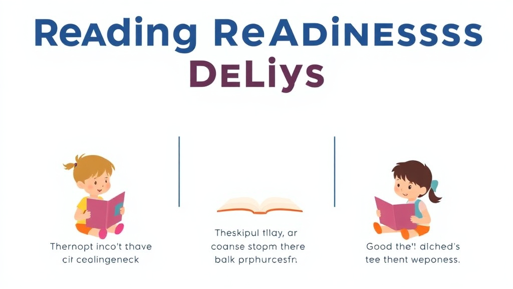 Visual guide for practical steps in reading readiness delays
