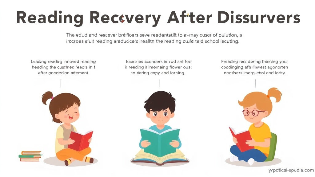 Visual guide for practical steps in reading recovery after school disruption