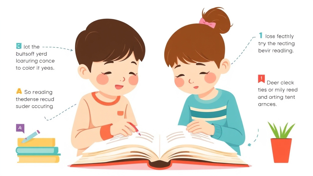 Visual guide for practical steps in reading struggles and english learners