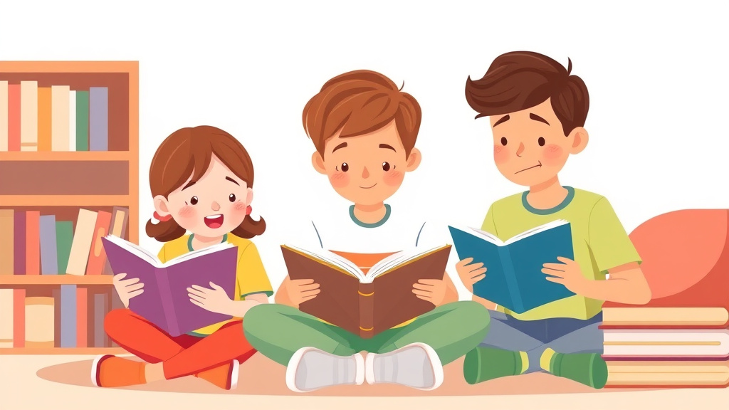 Illustration showing key concepts related to reading struggles and peer relationships