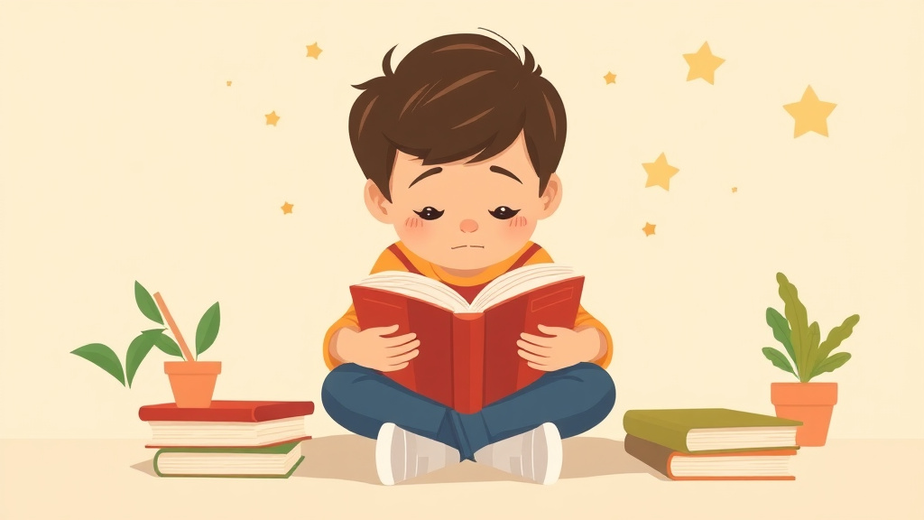 Illustration showing key concepts related to reading struggles and school changes