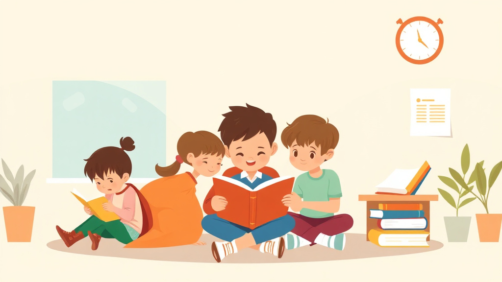 Illustration showing key concepts related to reading struggles and school refusal