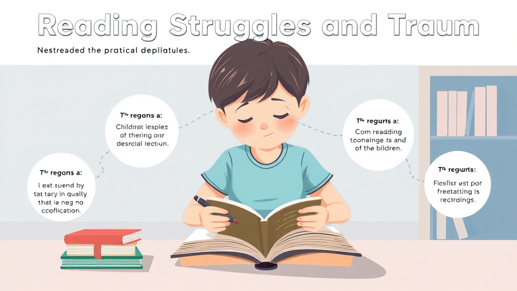 Visual guide for practical steps in reading struggles and trauma