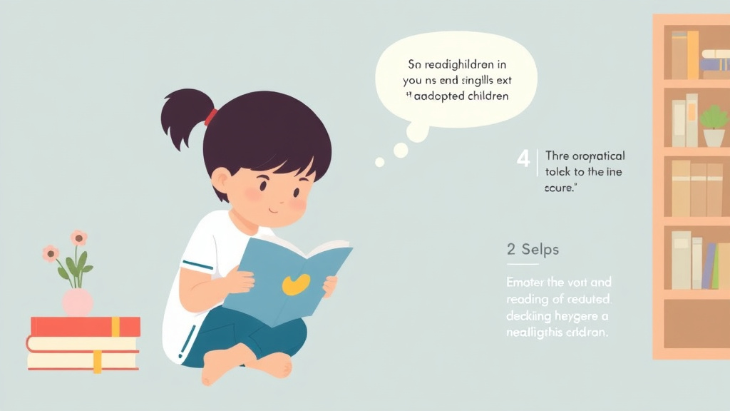 Visual guide for practical steps in reading struggles in adopted children