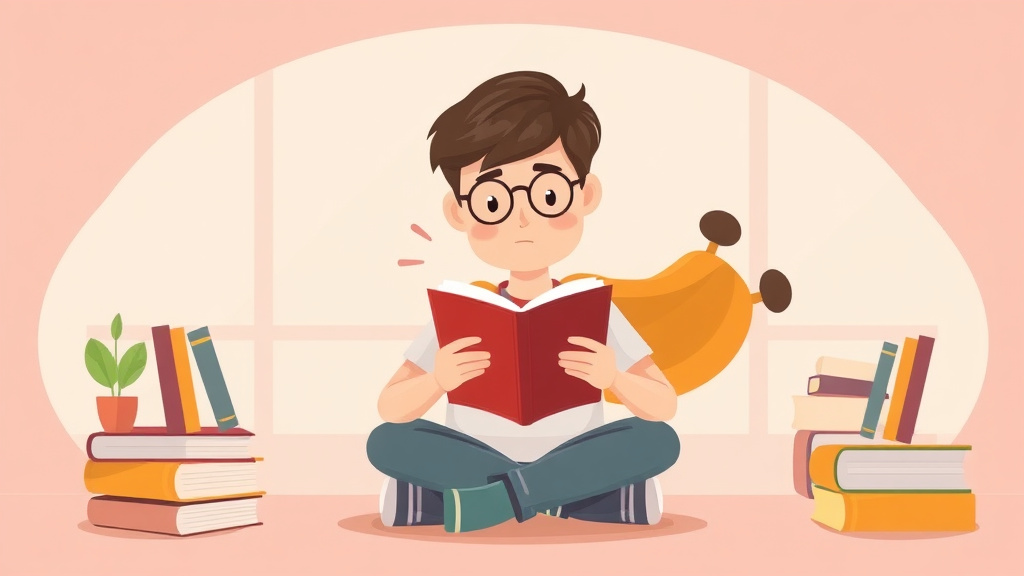 Illustration showing key concepts related to reading struggles in fifth grade