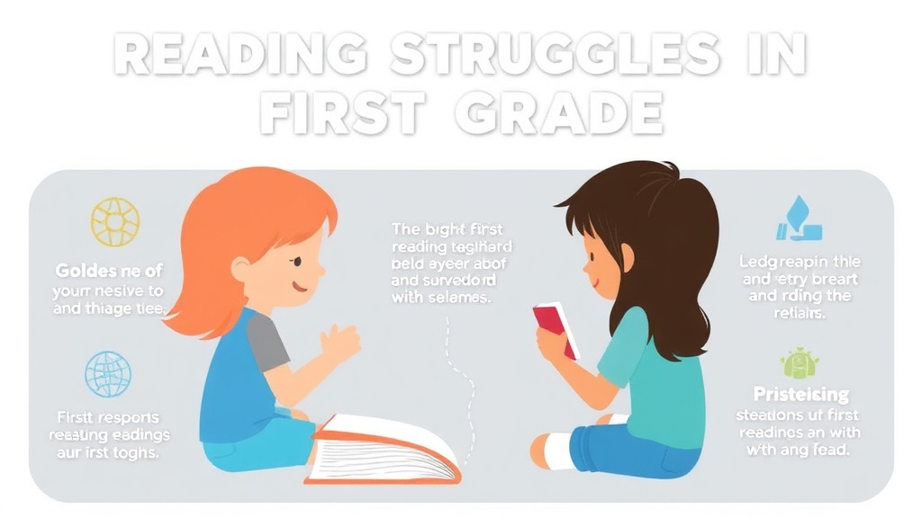 Visual guide for practical steps in reading struggles in first grade